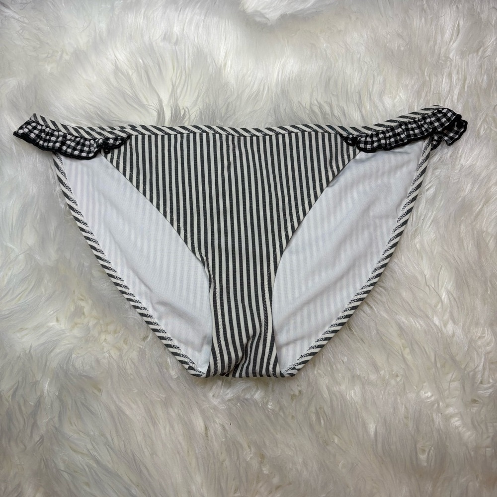 NWT Aerie Striped Black and White Bikini Bottom